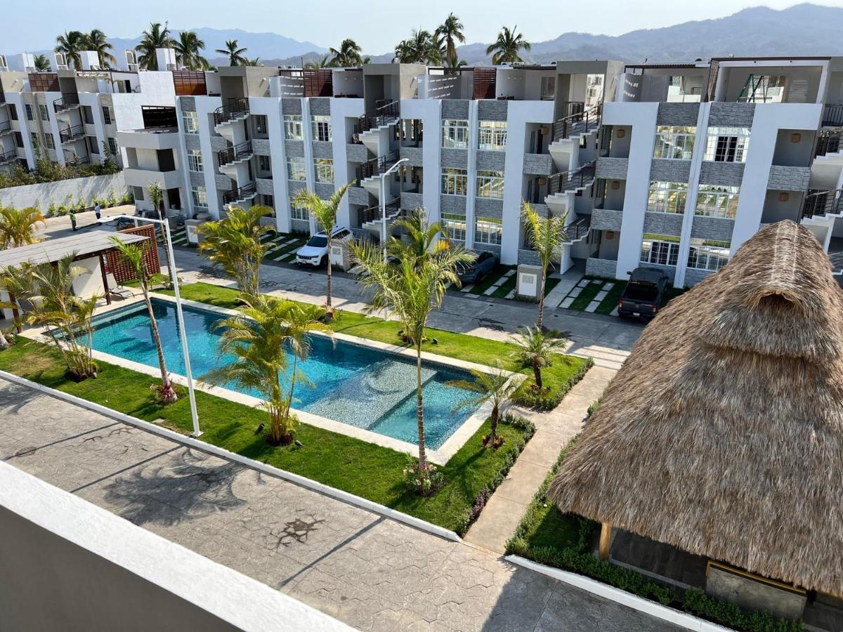 Apartament Penthouse Manzanillo Exclusivo Con Alberca Zewnętrze zdjęcie